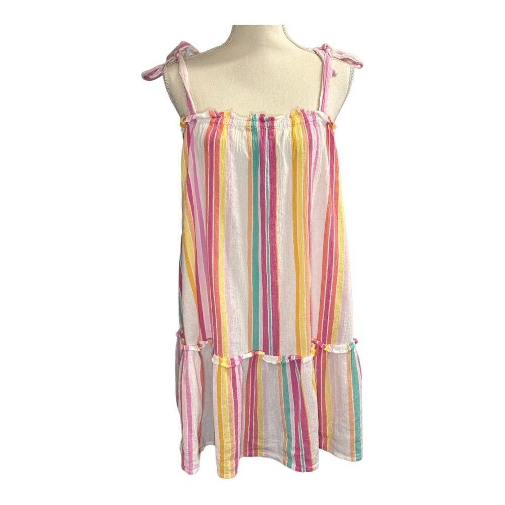 J. Crew Factory Multicolor Striped Mini Dress
